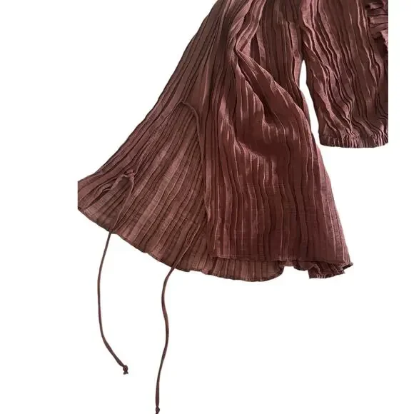 L.I.F.E LOVE IS FOR ETERNITY BILLOWY BOHO BLOUSE SIZE LARGE NWOT - Picture 5 of 7